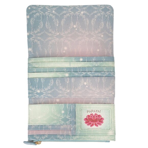 NWT NEW Papaya "Higher Love" Tri-Fold Wallet Vegan Leather Boho - Picture 3 of 4